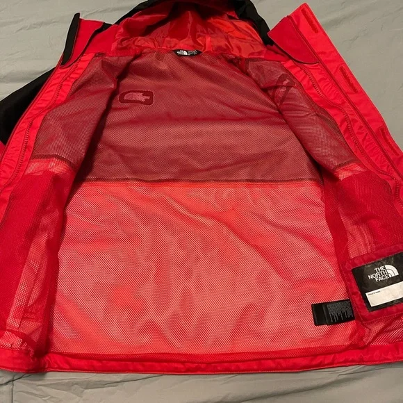 The North Face Red and Black Jacket Set